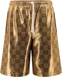 Gucci GG Motif Bermuda Shorts Geel Heren