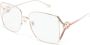 Gucci Vintage Oversize Vierkante Zonnebril Yellow Unisex - Thumbnail 1