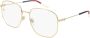 Gucci Stijlvolle Optische Bril Gg0396O Yellow Dames - Thumbnail 1