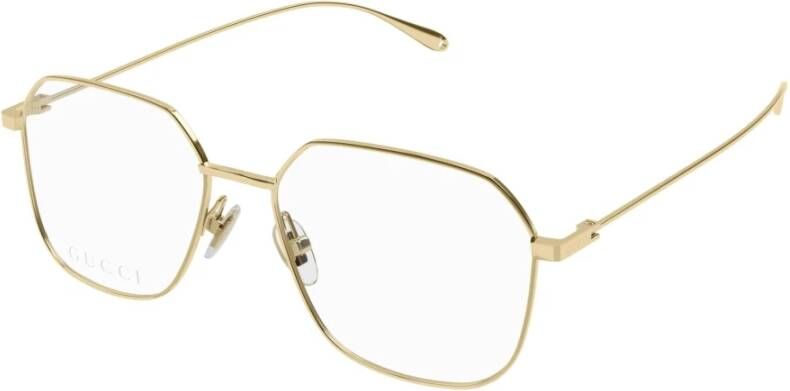 Gucci Eyeglasses Gg1032O 005 gold transparent Yellow Dames