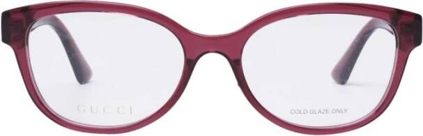 Gucci Stijlvolle Roze Ovale Bril Pink Dames