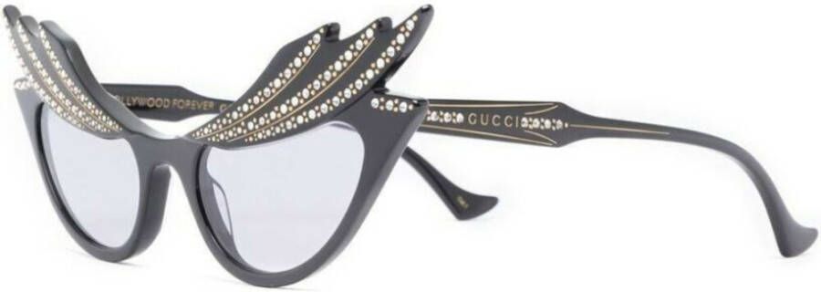 Gucci Glamoureuze zonnebril met kristallen Black Dames