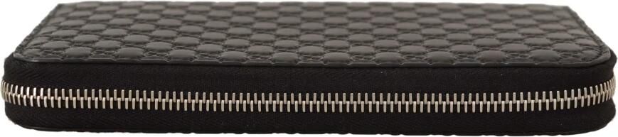 Gucci Elegante Zwarte Leren Portemonnee met Rits Black Dames - Foto 5