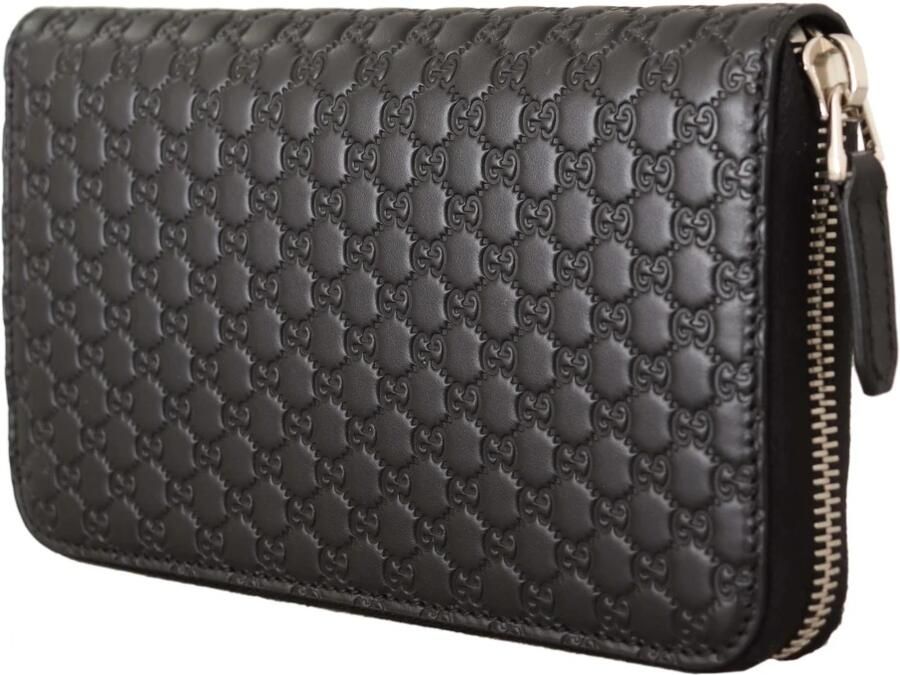 Gucci Elegante Zwarte Leren Portemonnee met Rits Black Dames - Foto 3