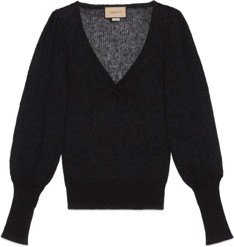 Gucci V-hals Knitwear Black Dames