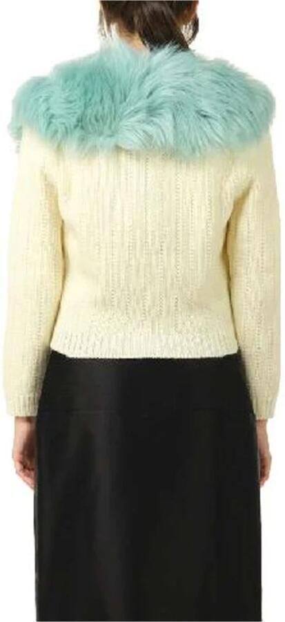 Gucci Witte Wol Kasjmier Cardigan Sweater White Dames - Foto 3