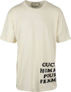 Gucci Homme Pour Femme T-Shirt Wit Dames