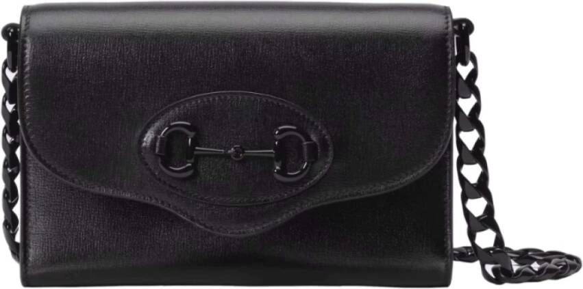 Gucci Horsebit 1955 mini tas-zwart Black Dames