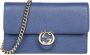 Gucci Interlocking Chain Wallet Tas Blauw Dames - Thumbnail 1
