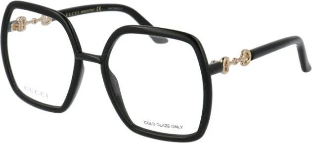 Gucci Zwarte Transparante Bril Black Unisex