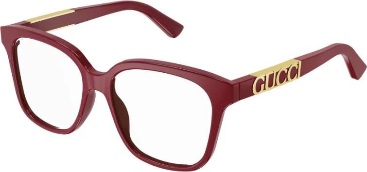 Gucci Modieuze Hoogwaardige Bril Rood Dames