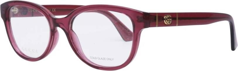 Gucci Stijlvolle Roze Ovale Bril Pink Dames