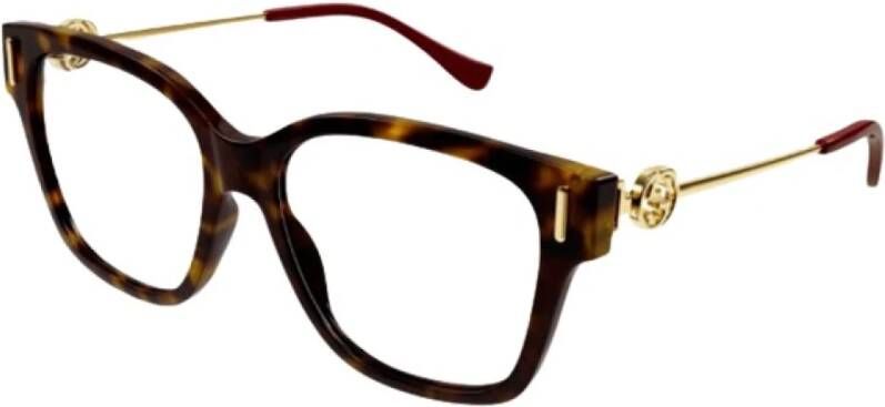 Gucci Stijlvolle Bril Bruin Dames