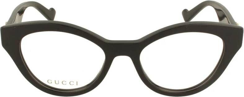 Gucci Minimalistische Cat-Eye Zonnebril Black Unisex