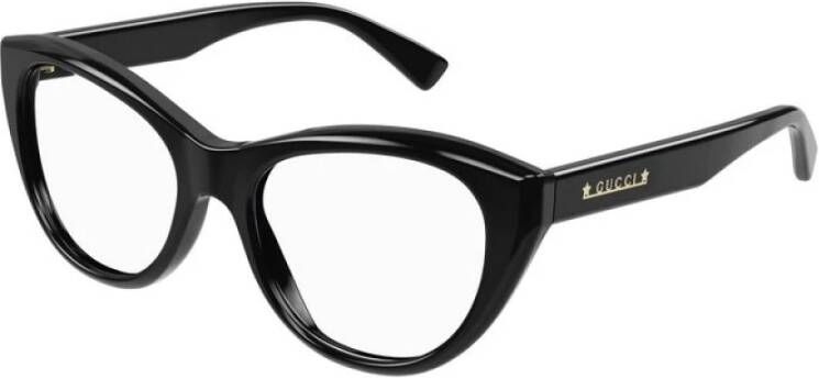 Gucci Elegante Gg1172O Bril in Zwart Transparant Black Unisex