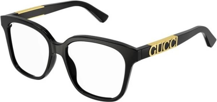 Gucci Stijlvolle zwarte montuur damesbril Zwart Dames
