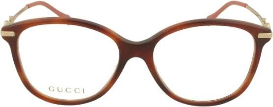 Gucci Upgrade je brilspel met deze GG0967o damesbril Bruin Dames
