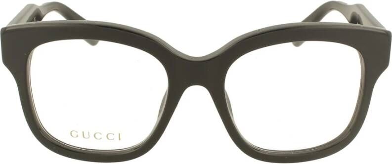 Gucci Upgrade je brilspel met deze stijlvolle vierkante bril Zwart
