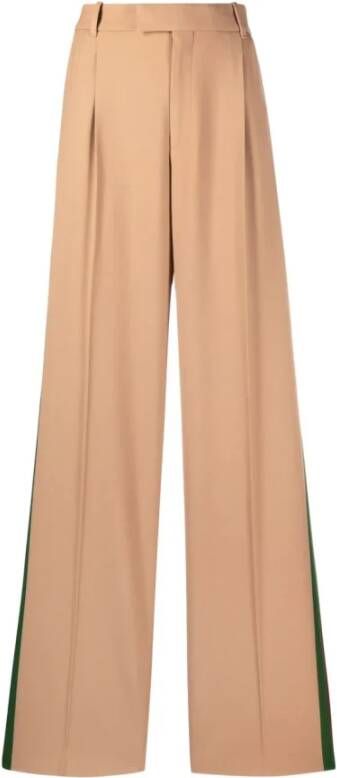 Gucci Upgrade je garderobe met Moda Wijde Broeken Beige Dames