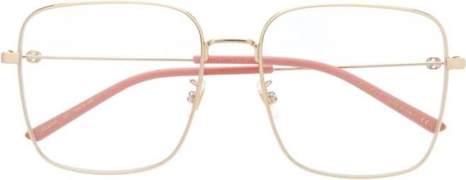 Gucci Verhoog je stijl met Gg0445O Optisch Frame Geel Dames