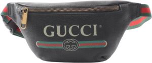 Gucci Vintage Belt Bag Body Bag Zwart Dames
