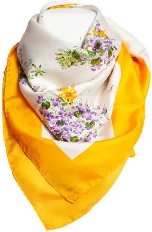 Gucci Vintage Gebruikte sjaal Yellow Dames
