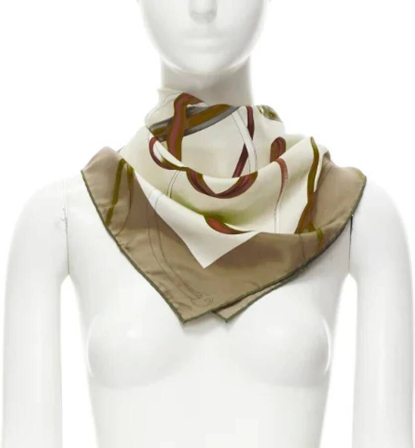 Gucci Vintage Gebruikte sjaal Groen Dames