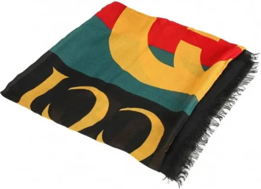 Gucci Vintage Gebruikte sjaal Zwart Dames