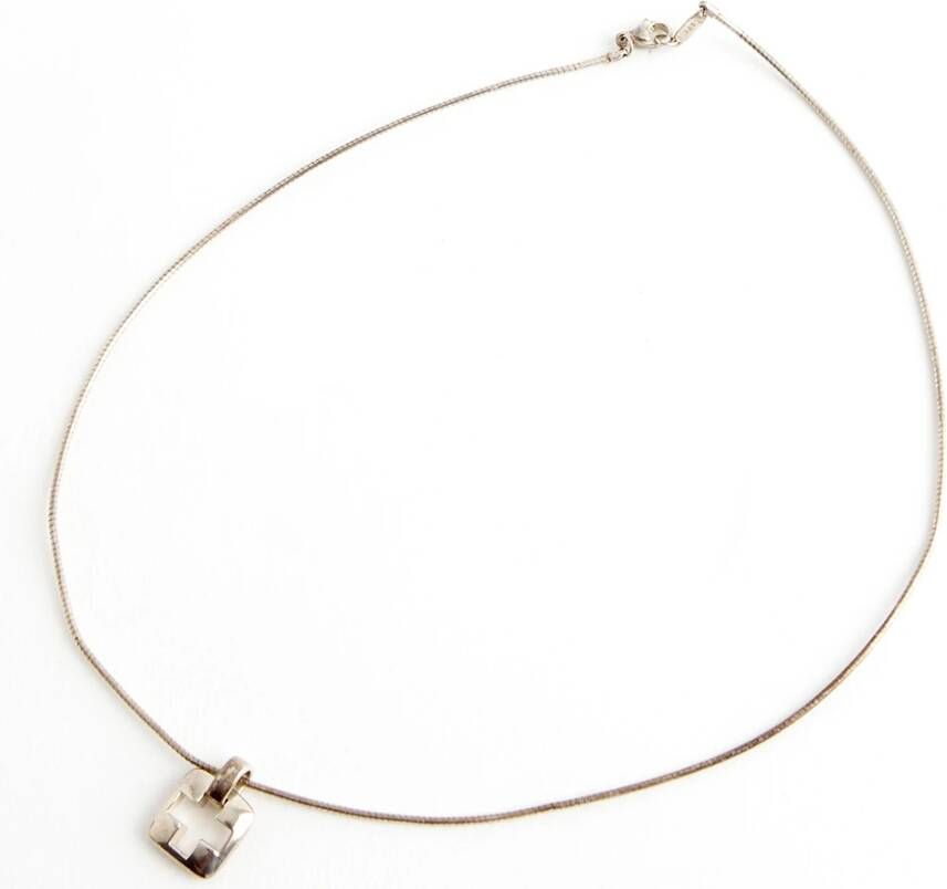 Gucci Vintage Kruisketting Grijs Dames