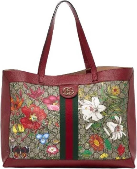 Gucci Vintage Pre-eigendom canvas gucci-bags Bruin Dames