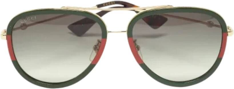 Gucci Vintage Pre-owned Acetate sunglasses Yellow Dames