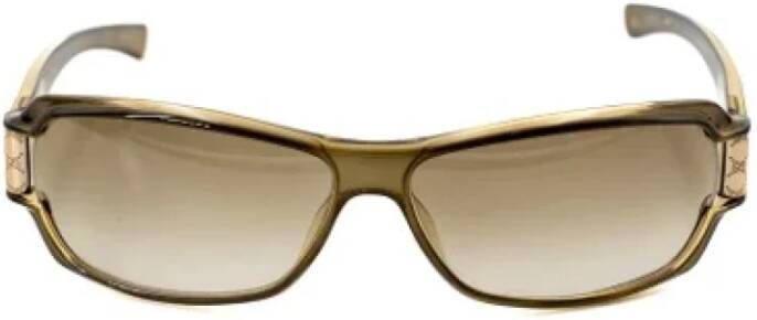 Gucci Vintage Pre-owned Acetate sunglasses Groen Dames