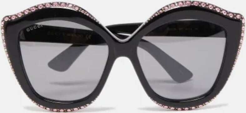 Gucci Vintage Pre-owned Acetate sunglasses Zwart Dames