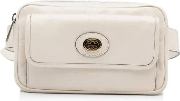 Gucci Vintage Pre-owned Belt Bags Wit Dames