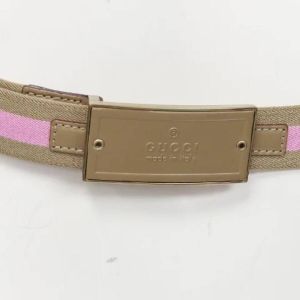 Gucci Vintage Pre-owned Canvas belts Roze Dames