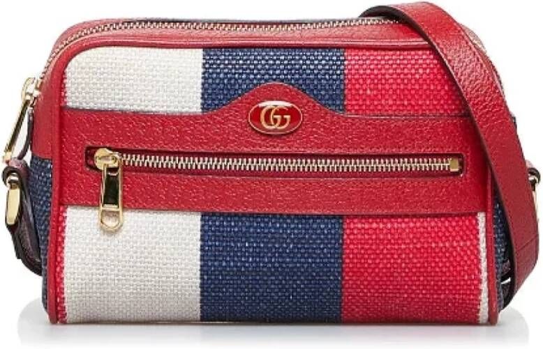 Gucci Vintage Pre-owned Canvas crossbody-bags Rood Dames