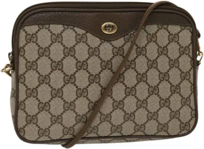 Gucci Vintage Pre-owned Canvas gucci-bags Beige Dames