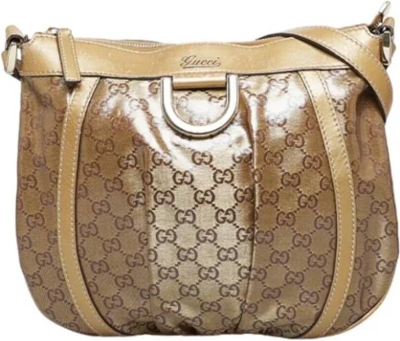 Gucci Vintage Pre-owned Canvas gucci-bags Bruin Dames