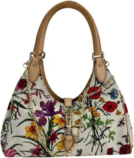 Gucci Vintage Pre-owned Canvas gucci-bags Wit Dames