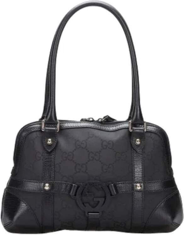 Gucci Vintage Pre-owned Canvas gucci-bags Zwart Dames