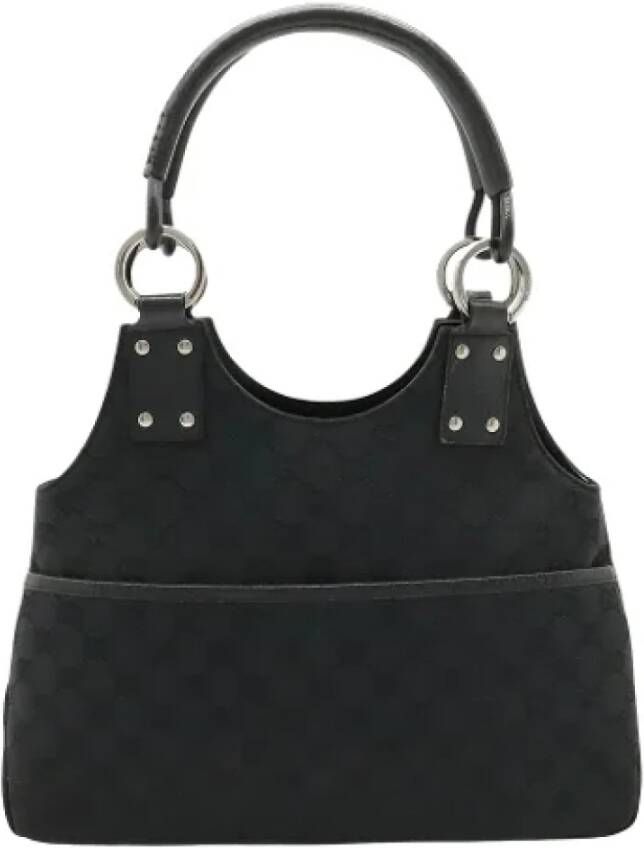 Gucci Vintage Pre-owned Canvas gucci-bags Zwart Dames