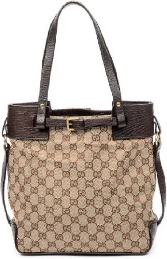 Gucci Vintage Pre-owned Canvas gucci-bags Zwart Dames