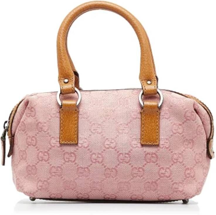 Gucci Vintage Pre-owned Canvas handbags Roze Dames