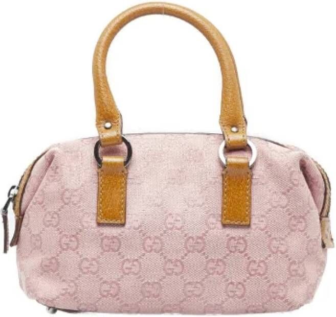 Gucci Vintage Pre-owned Canvas handbags Roze Dames