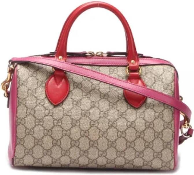 Gucci Vintage Pre-owned Canvas handbags Roze Dames