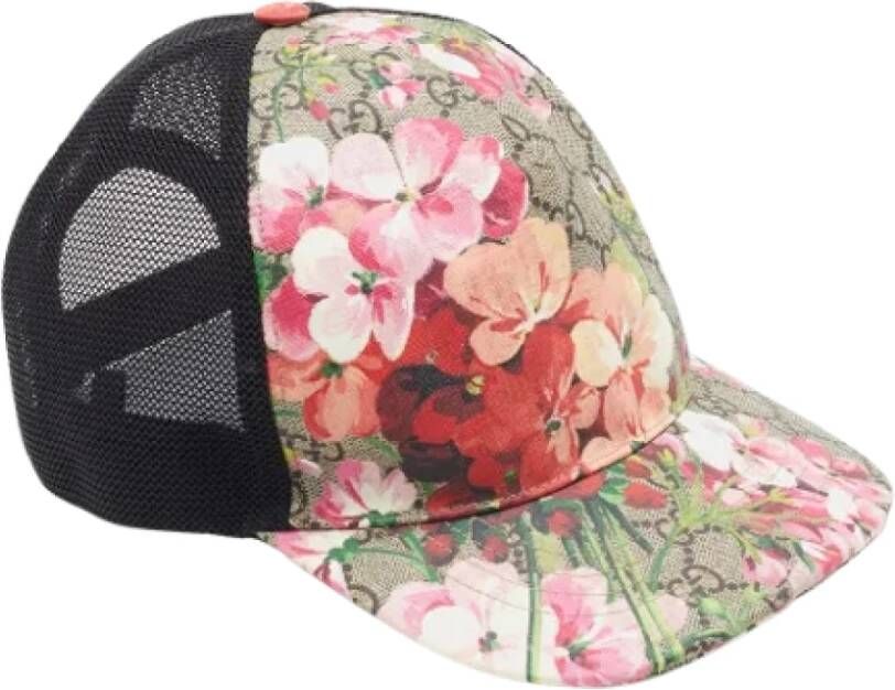 Gucci Vintage Pre-owned Canvas hats Beige Dames