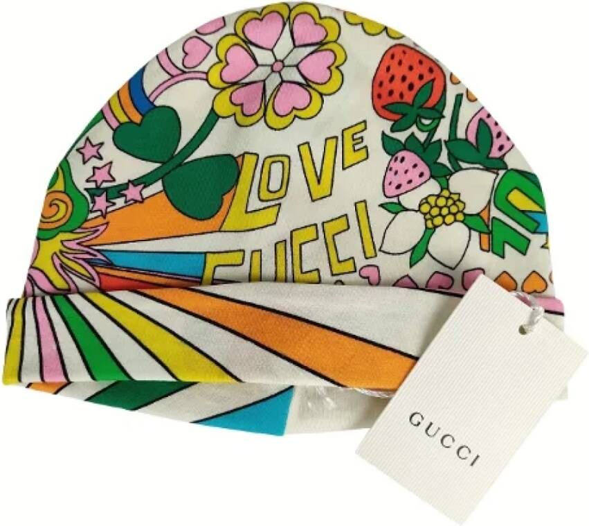 Gucci Vintage Pre-owned Canvas hats Meerkleurig Unisex