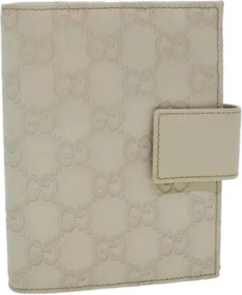 Gucci Vintage Pre-owned Canvas home-office White Dames