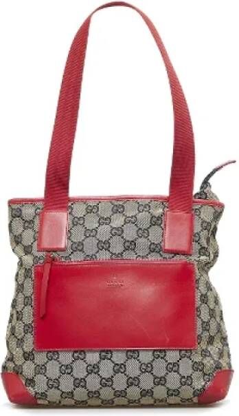 Gucci Vintage Pre-owned Canvas totes Grijs Dames