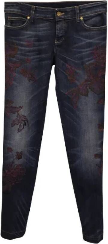 Gucci Vintage Pre-owned Cotton bottoms Blauw Dames